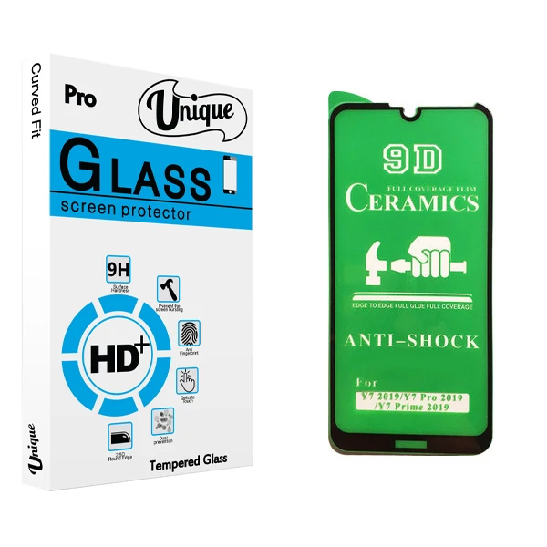 محافظ صفحه نمایش سرامیکی يونيک مدل +Clear مناسب برای گوشی موبایل هوآوی Y7 Prime 2019