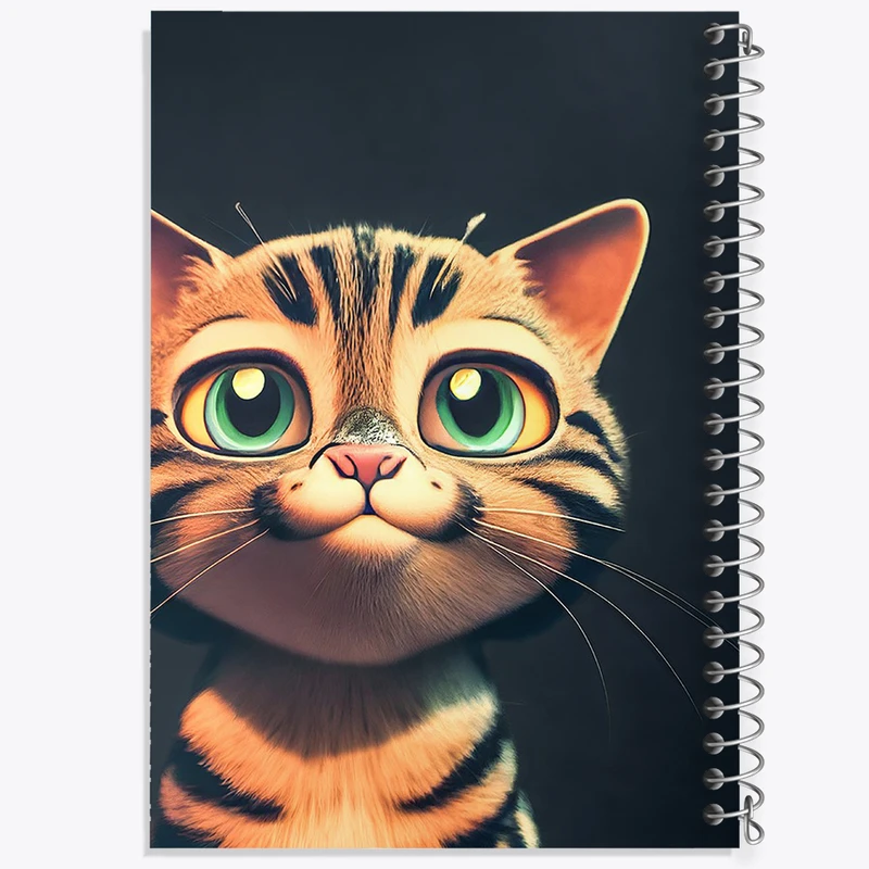 دفتر نقاشی 50 برگ خندالو طرح گربه بامزه کد N1663
