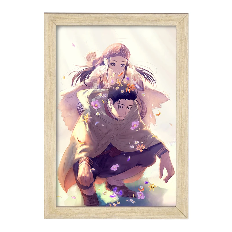 تابلو خندالو مدل هیاکونوسکه و اسیرپا انیمه کامویی طلایی Golden Kamuy کد 23741