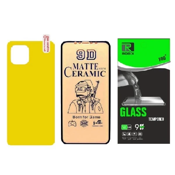 محافظ صفحه نمایش مات وپشت گوشی روبیکس مدل CR-iP11promaxمناسب برای گوشی موبایل اپل iPhone 11 Pro Max