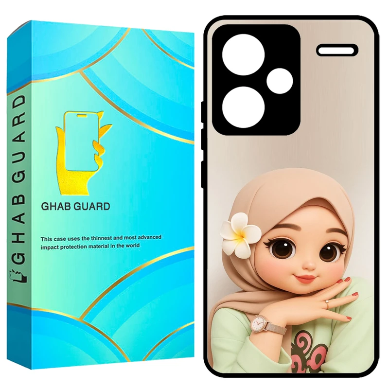 کاور قاب گارد طرح دختر مدل GCHPN13PL مناسب برای گوشی موبایل شیائومی Redmi Note 13 Pro Plus