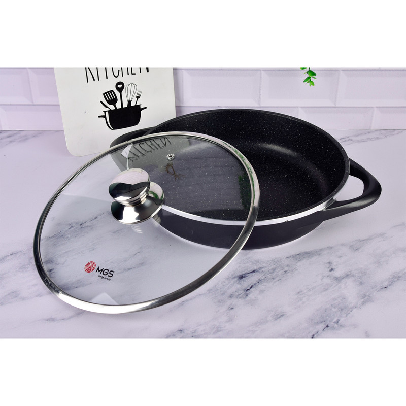 تابه ام جی اس طرح دو دسته کد 800207 سایز 28