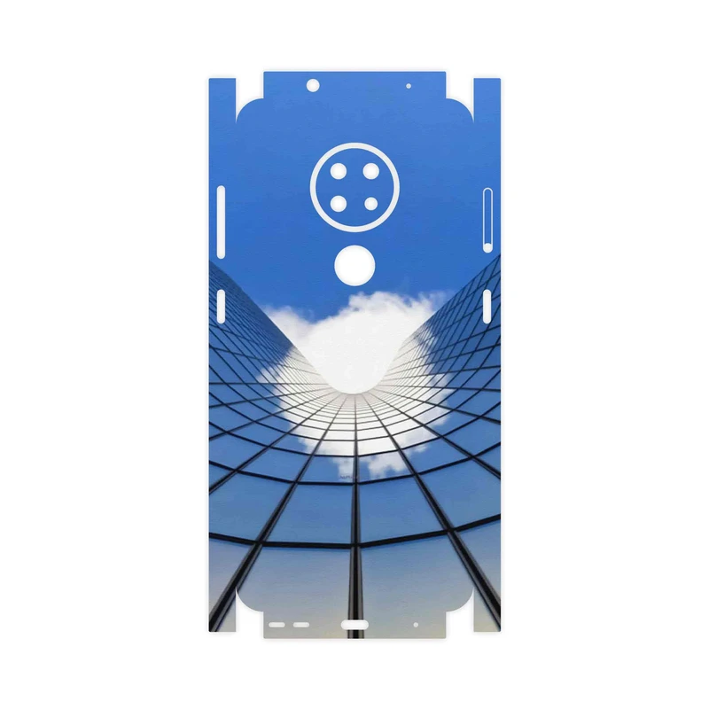 برچسب پوششی ماهوت مدل Glass skyscraper-FullSkin مناسب برای گوشی موبایل نوکیا 6.2