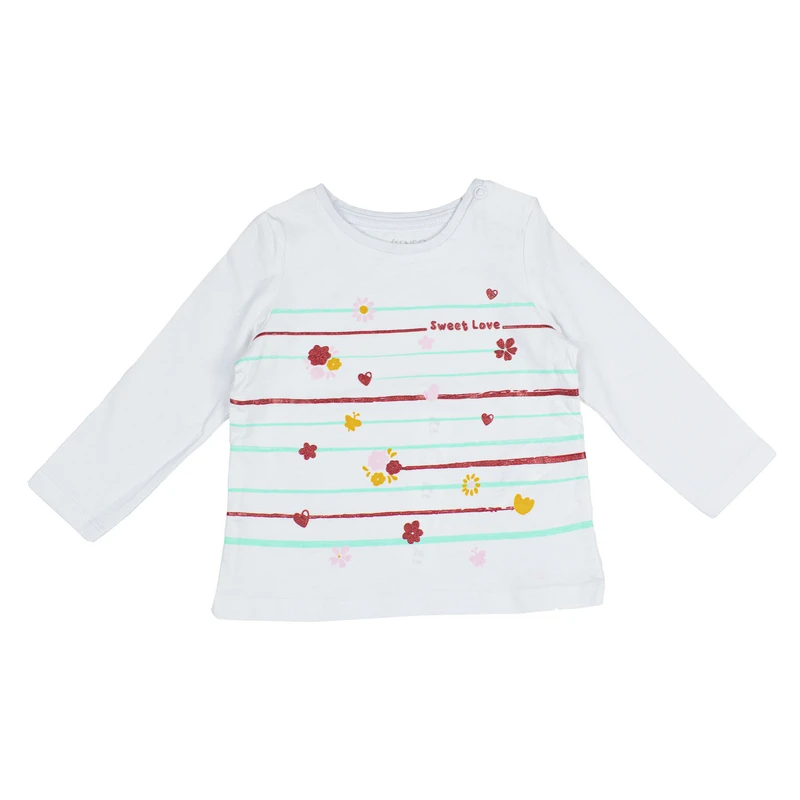 تی‌شرت  آستین بلند نوزادی اینکس تنسو مدل bd023