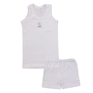 ست شورت و زیرپوش پسرانه مدل 1020 رنگ سفید