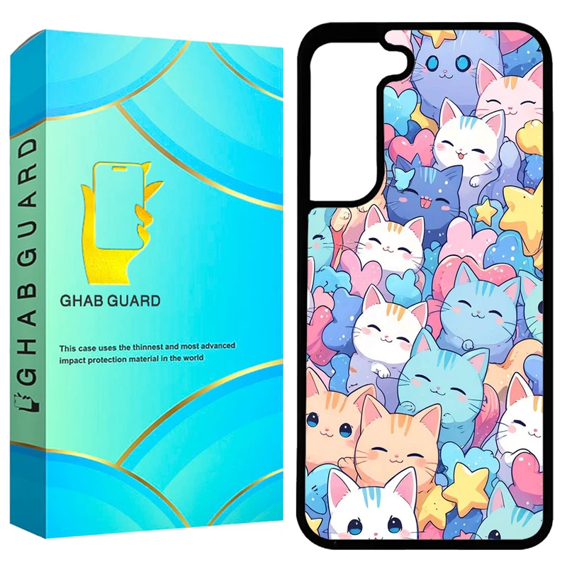 کاور قاب گارد طرح گربه مدل GCHPA21F مناسب برای گوشی موبایل سامسونگ Galaxy S21 FE 5G