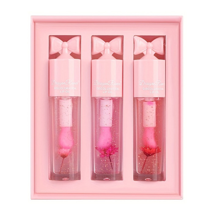 برق لب مایع دراگون رانی مدل پاپیون مجموعه 3 عددی