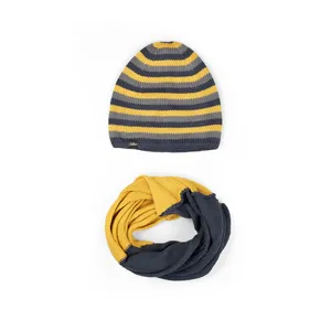 ست کلاه و شال گردن بافتنی مدل SB-SS-20121