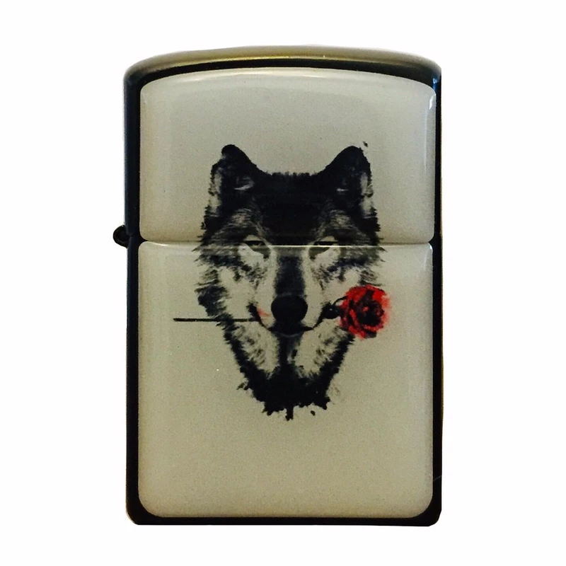 فندک  مدل WOLF FLOWER