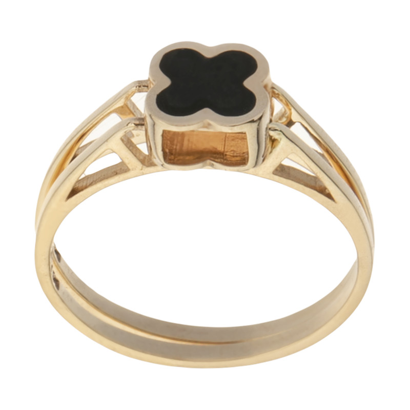 انگشتر طلا 18 عیار زنانه با طرح ونکلیف آرپلز مایا ماهک مدل MR0441 سایز 55