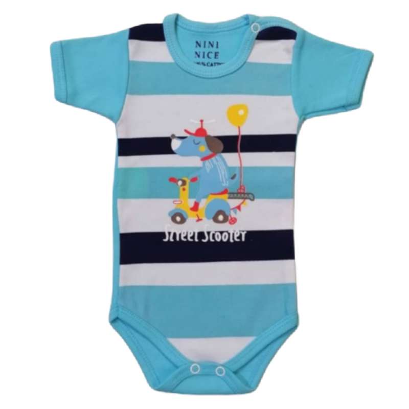 بادی آستین کوتاه نوزادی مدل 018