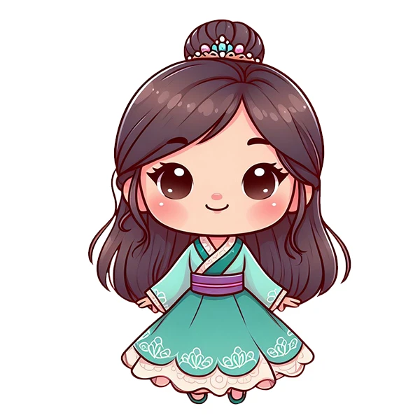 استیکر پارچه و لباس پاد آفرین طرح دختر کد 505