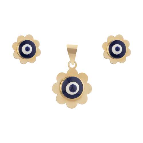 نیم ست طلا 18 عیار دخترانه مایا ماهک مدل MS0599