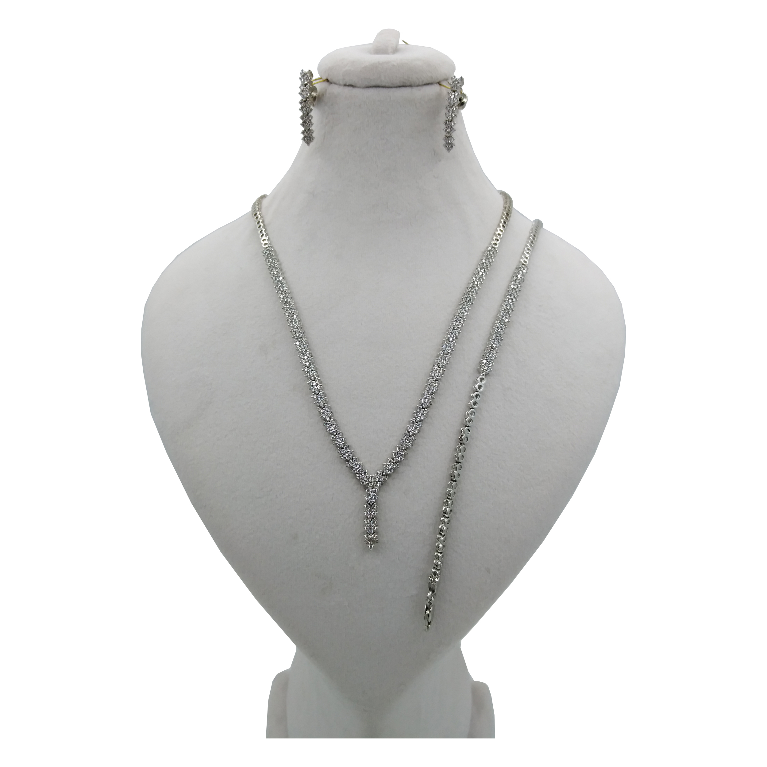 نیم ست نقره زنانه کد 4026