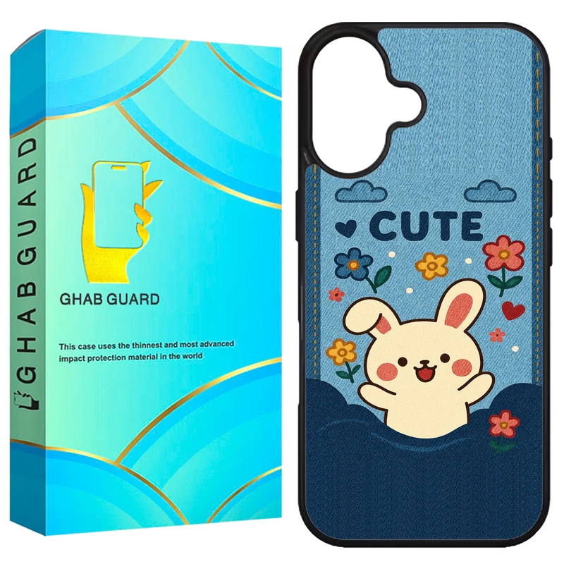 کاور قاب گارد طرح خرگوش مدل G16PL مناسب برای گوشی موبایل اپل iPhone 16 Plus