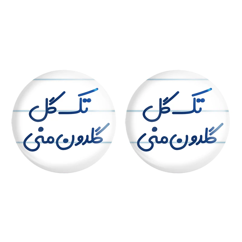مگنت خندالو مدل تک گل گلدون منی کد 6870 مجموعه 2 عددی