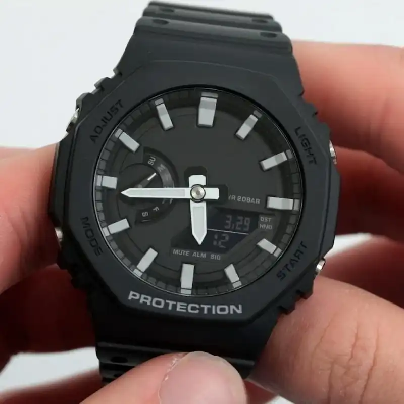 ساعت مچی دیجیتال مدل پمپی دوزمانه m2