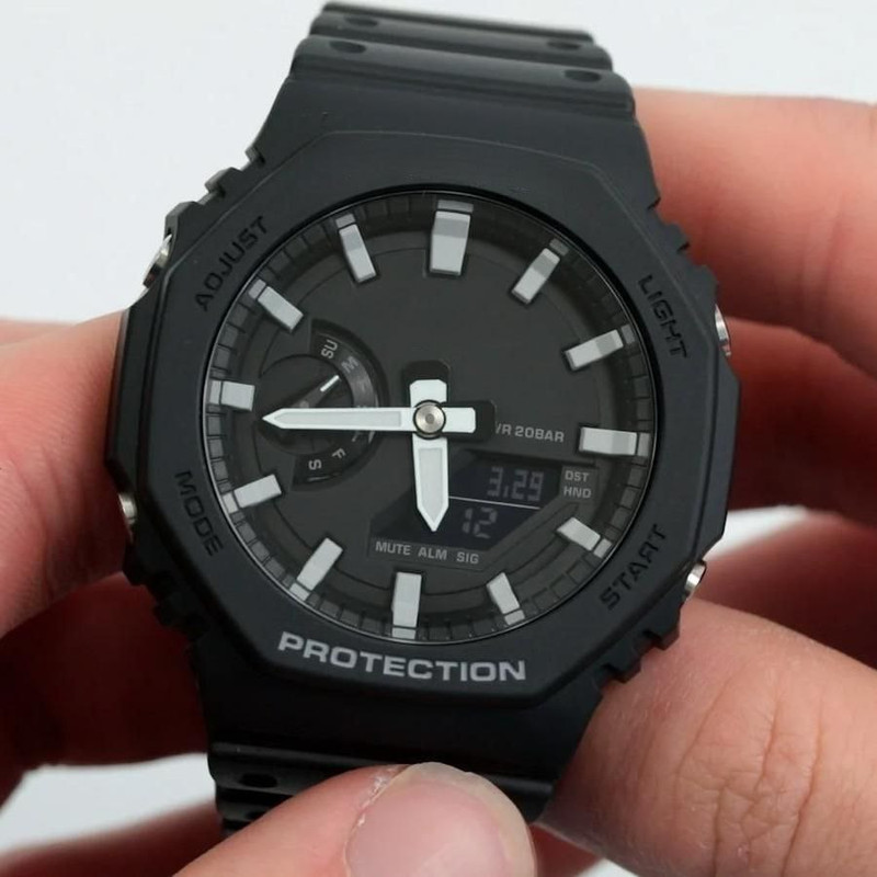 ساعت مچی دیجیتال مدل پمپی دوزمانه m2