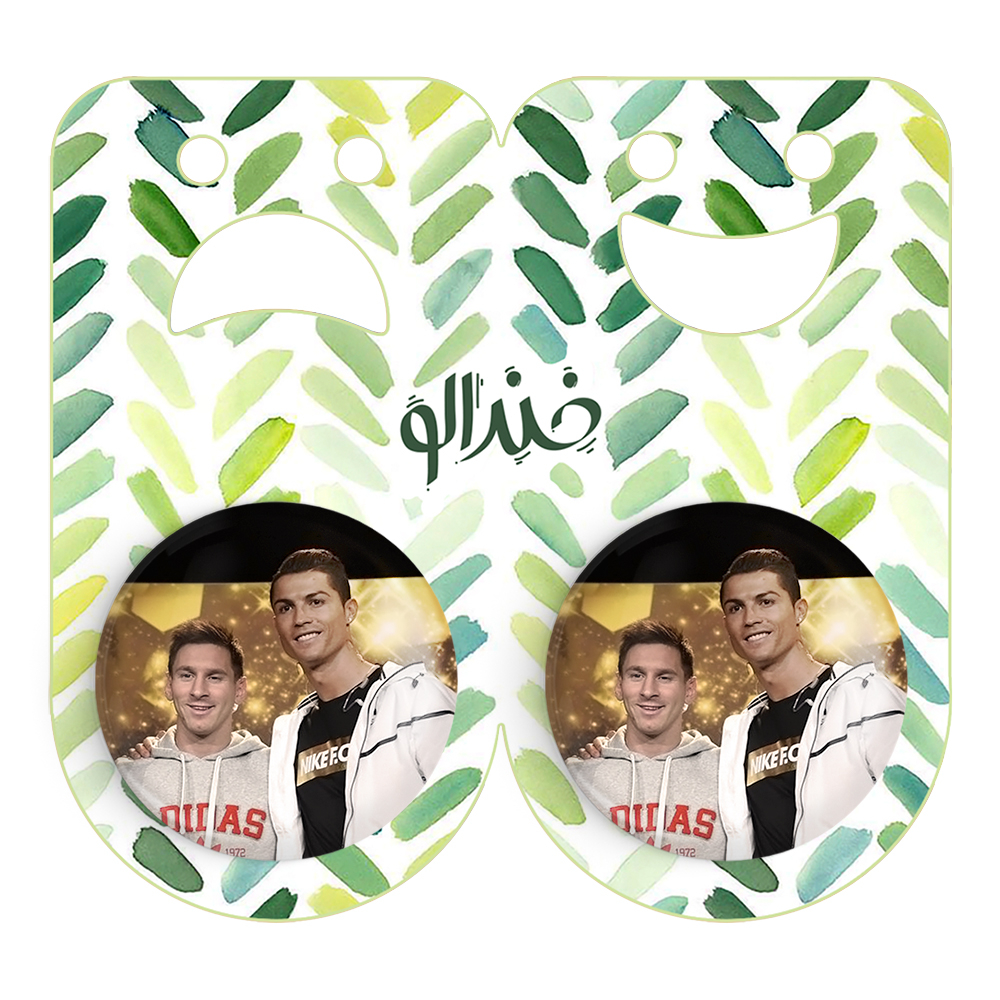 پیکسل خندالو مدل کریستیانو رونالدو و لیونل مسی کد 14004 به همراه مگنت