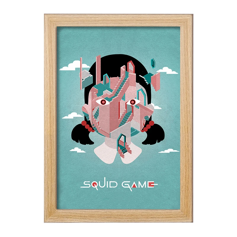 تابلو خندالو مدل بازی مرکب (Squid Game) کد F10142