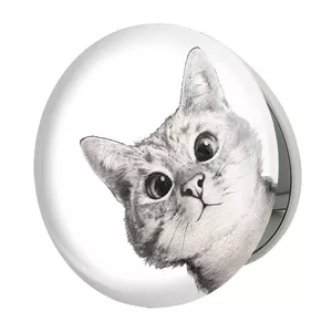 آینه جیبی خندالو طرح گربه مدل تاشو کد 5144 