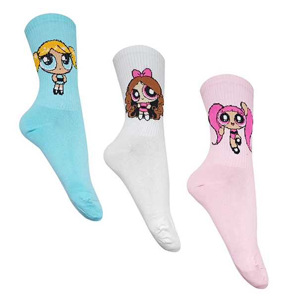 جوراب ساق بلند زنانه تن پوش هنگامه مدل کش اسپرت پاورپاف گرلز کد PG1 بسته 3 عددی