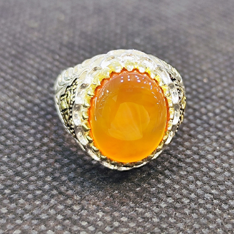 انگشتر نقره مردانه مدل سنگ عقیق یمانی کد 211 انگشتر نقره مردانه مدل سنگ عقیق یمانی کد 211