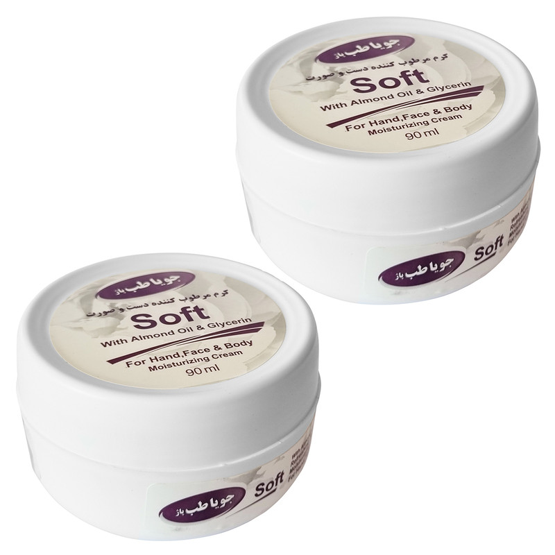  کرم مرطوب کننده جویا طب پاژ مدل Soft حجم 90 میلی لیتر بسته 2 عددی