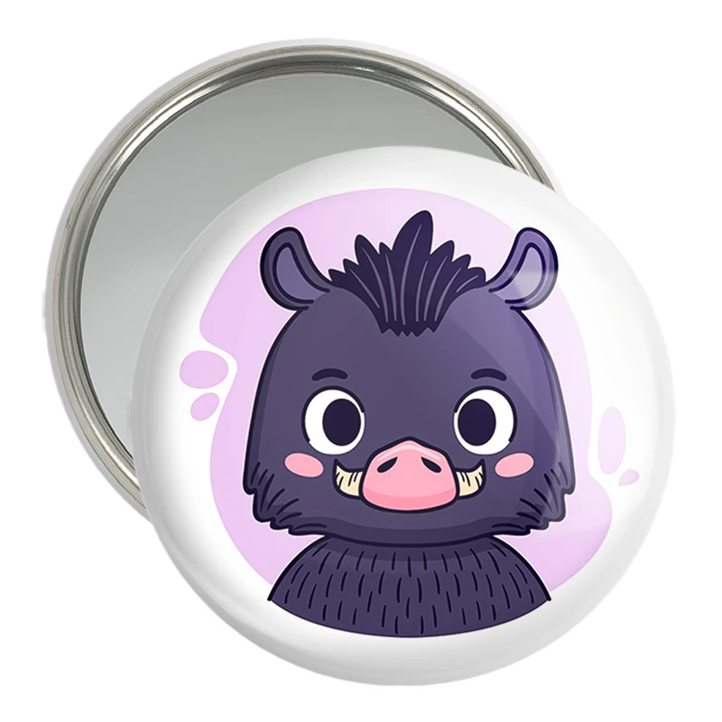 آینه جیبی خندالو مدل حیوانات بامزه کد 37164