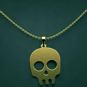 گردنبند طلا 18 عیار زنانه مدوپد مدل جمجمه کد K2-1-1050