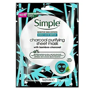 ماسک صورت سیمپل مدل  Charcoal Purifying حجم 21 میلی لیتر