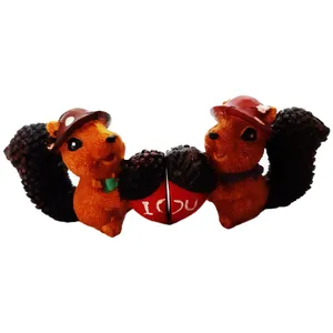 مجسمه طرح سنجاب کد sj مجموعه 2 عددی