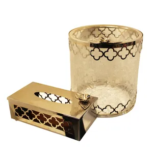 ست سطل و جای دستمال کاغذی مدل M.H1004