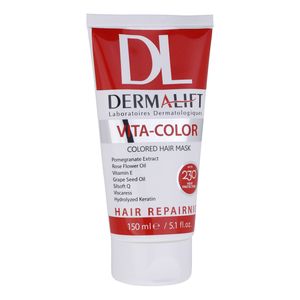 ماسک مو درمالیفت مدل VITA-COLOR مناسب برای موهای رنگ شده حجم 150 میلی لیتر