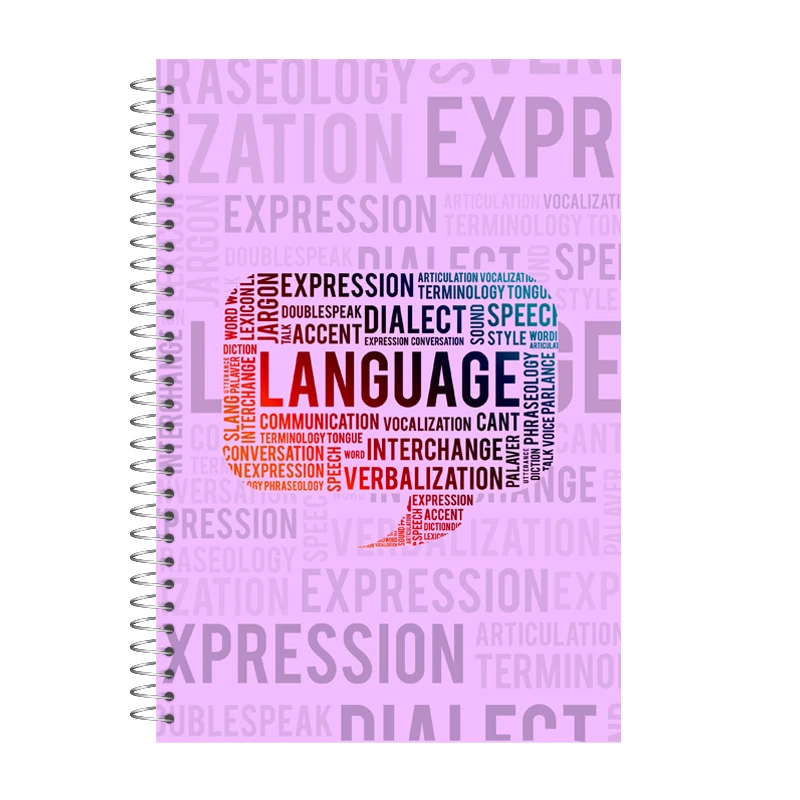 دفتر زبان 60 برگ آی چاپ مدل language کد 750b