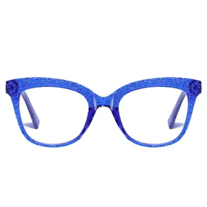 فریم عینک طبی گربه ای زنانه مدل TR3505C199P03 Sky مناسب برای صورت گرد و بیضی