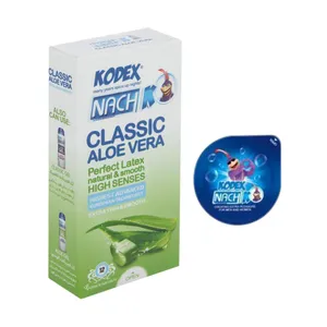 کاندوم ناچ کدکس مدل Aloe vera بسته 12 عددی به همراه کاندوم ناچ کدکس مدل بلیسر