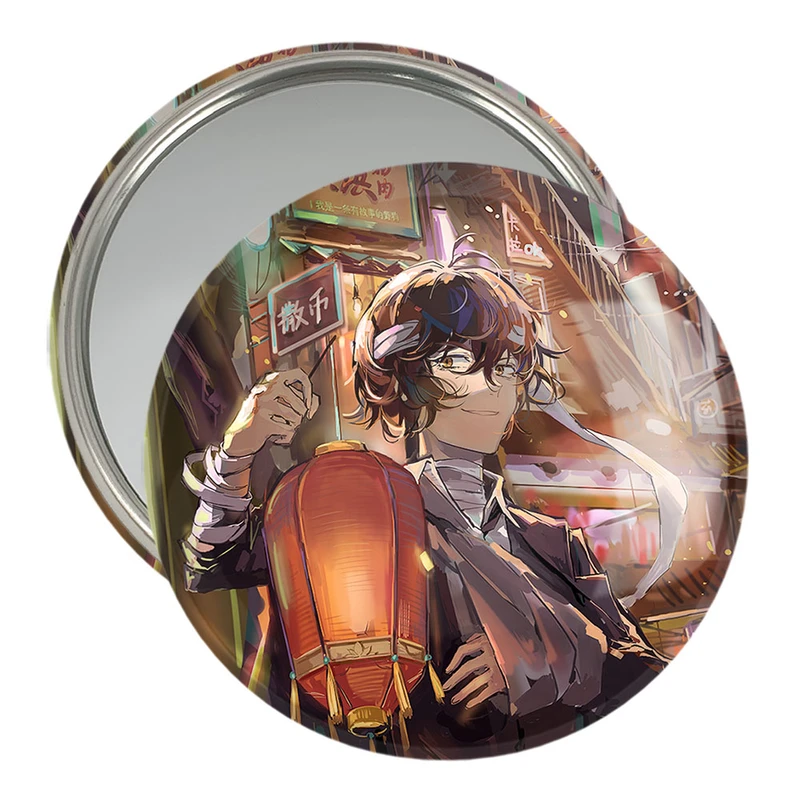 آینه جیبی خندالو مدل انیمه سگ های ولگرد بانگو  کد 11786