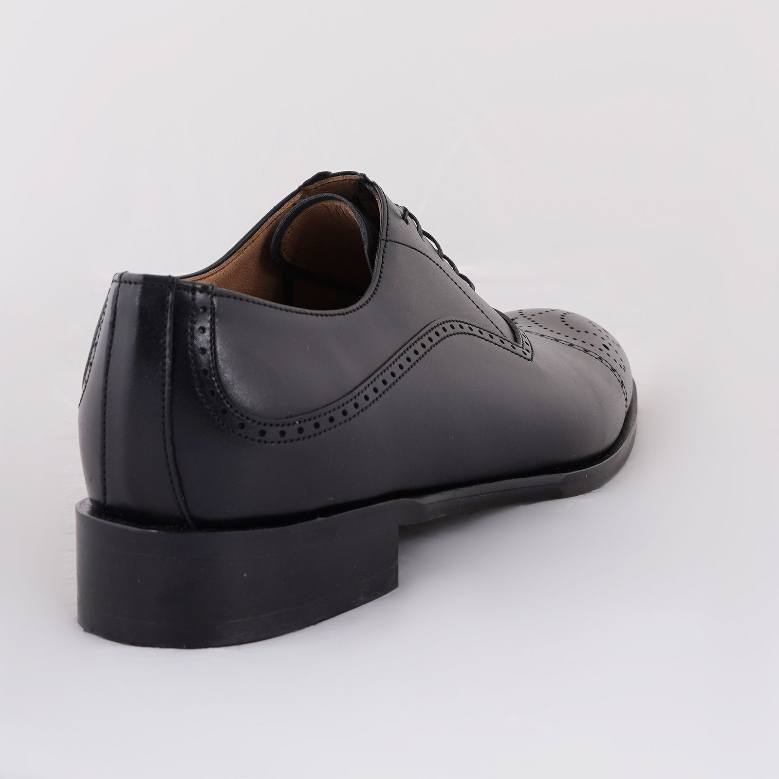 کفش مردانه کرمانی مدل چرم دستدوز طبیعی کد 1073 رنگ مشکی -  - 6
