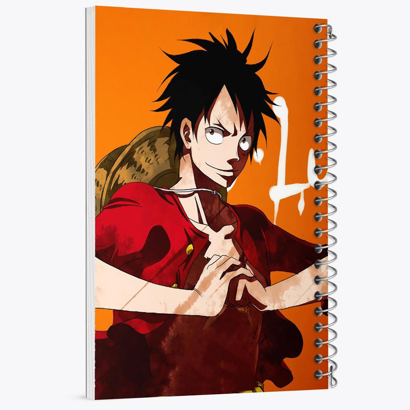 دفتر مشق 50 برگ خندالو مدل لوفی انیمه وان پیس One Piece کد 17260