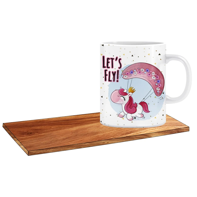 ماگ ال ایکس پی طرح کادوی مناسب دخترانه کد 177 به همراه زیر لیوانی