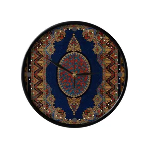 ساعت دیواری مدوپد طرح قالی ترنجی طره‌دار مدل C-Ghom160