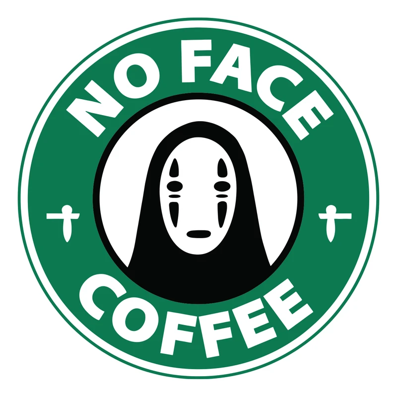 برچسب لپ تاپ پویا مارکت طرح قهوه بی چهره کد 3161