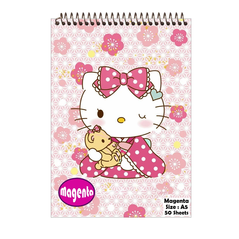 دفتر نقاشی مجنتا طرح کیتی کد 00102