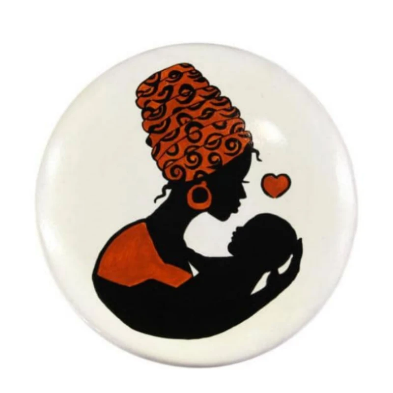 دیوارکوب سفالی طرح مادر کد 117