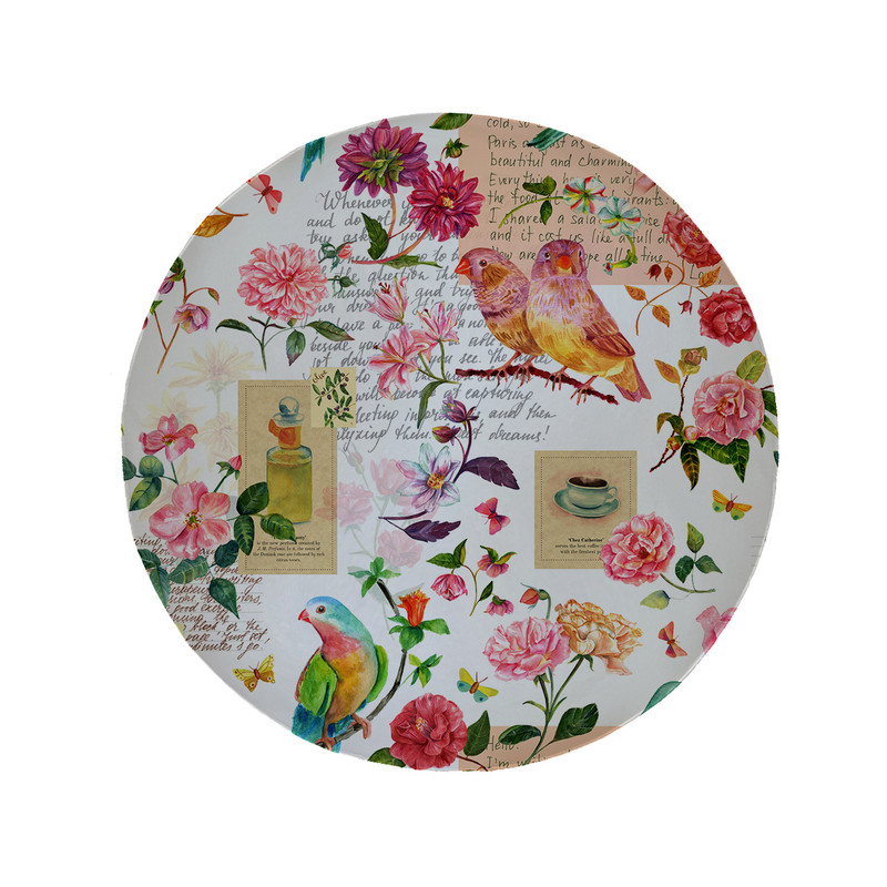 پادری مدل دایره طرح گل کد 5874 سایز 90 × 90 سانتی متر 