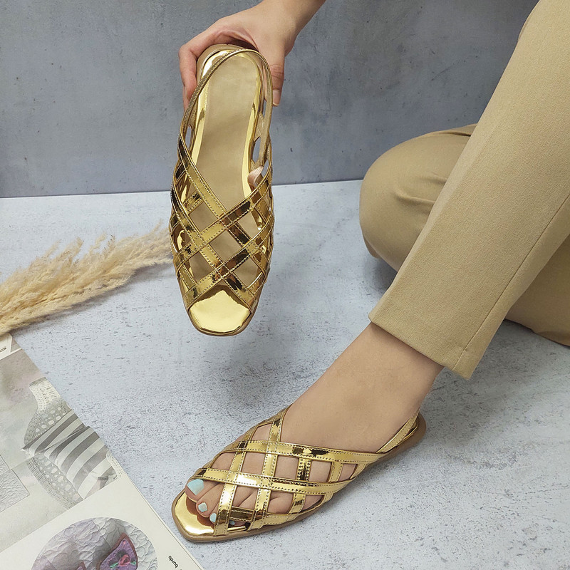 صندل زنانه مدل بهار کد BAH-GOL