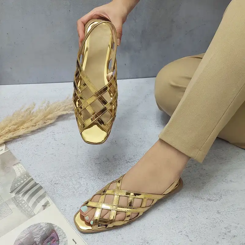 صندل زنانه مدل بهار کد BAH-GOL