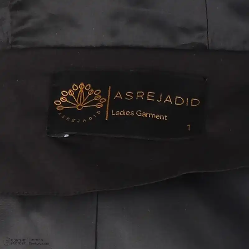 بارانی زنانه عصر جدید مدل 3520-1 رنگ مشکی