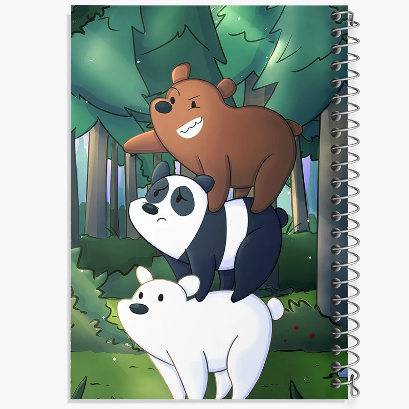 دفتر شطرنجی 50 برگ خندالو طرح سه خرس کله پوک کد N4256